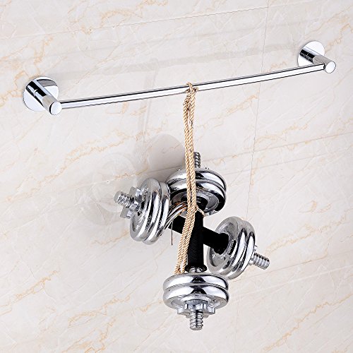 Wangel Handtuchstange Handtuchhalter ohne Bohren 60cm, Patentierter Kleber + Selbstklebender 3M-Kleber, Edelstahl, Poliertes Finish - 4