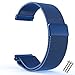 Produktbild 20mm Mailänder UhrenArmband,MaKer Rostfreier Stahl Milanese Magnetschleife Gürtel für SAMSUNG Gear S2 Classic(SM-R732/R7320/R735),MOTO 360 2ng Gen Men's 42mm case;PEBBLE,TICHWATCH 2 (Blau)