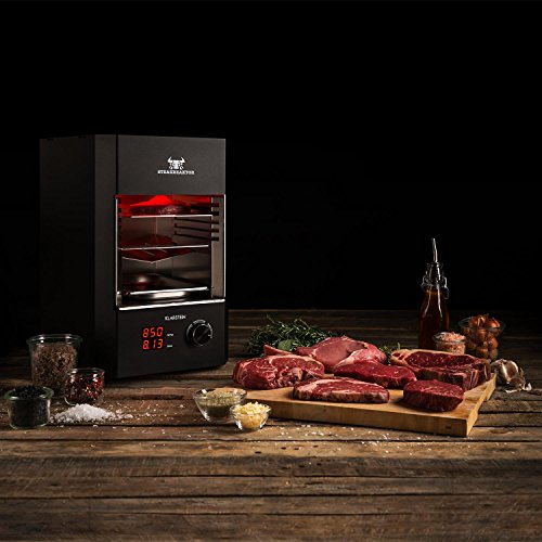 Klarstein Steakreaktor 2.0 Hochleistungsgrill (850 Grad, LED-Display, Abschaltautomatik, herausnehmbarer Grilleinsatz, einfache Bedienung) schwarz - 9