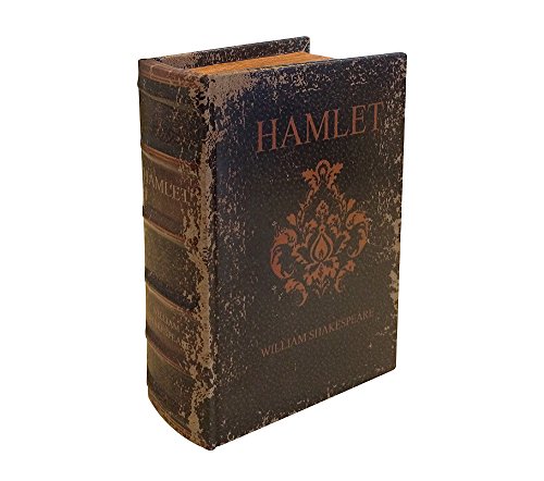 Hohles Buch Geheimfach SHAKESPEARES HAMLET Buchsafe Antik-Stil 15cm