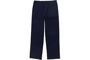 Mufeng Enfants Garçons Pantalons Droit avec Poches Pantalons de Costume Uniforme Scolaire Performance 1-16 Ans