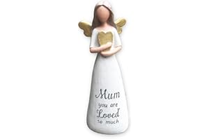 GEMINI GIFTS Mum Angel Figurine Ornament Collectible Figure Gift for Mum Birthday Christmas or Mothers Day a thoughtful, meaningful, sentimental or present