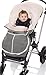Wallaboo Footmuff, Warm and Cosy Footmuff, for 6 - 36 months, Durable Faux Suede and Soft Sheerling, Cozy and warm, Grey