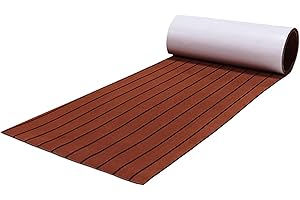 OSLEN Eva Schiuma Teak Sintetico Marino Tappeto Antiscivolo -Pavimenti Teak Adesivo per Barche e Kayak, RV, Pavimenti da Giardino,Decorazioni per Yacht 240 x 17.1/45/60 cm