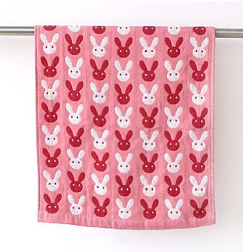 Pink Rabbits Pattern Hair Drying Towels (34*78CM )
