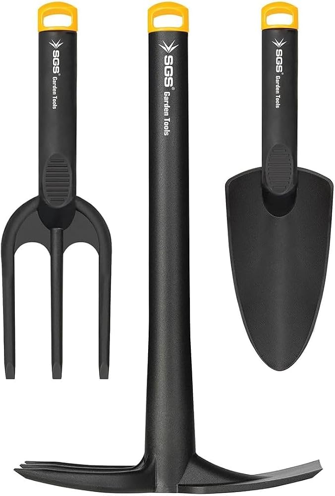 Hobi Bahçe Seti, Kürek, Tırmık ve Kazma İçerir, Bahçe Bakımı için Pratik Takım Seti Sgs 3120
