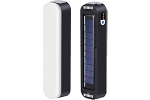 LeKaufen Solar Rechargeable Lantern, 5 Modes 2000 Lumens LED Rechargeable Camping Light, Magnetic Hanging Camping Lantern, 5000mAh Power Bank, Rechargeable Lamp for Outdoors Emergency Power Cuts