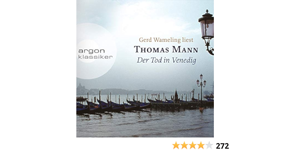 Der Tod In Venedig Amazon De Mann Thomas Wameling Gerd Bucher