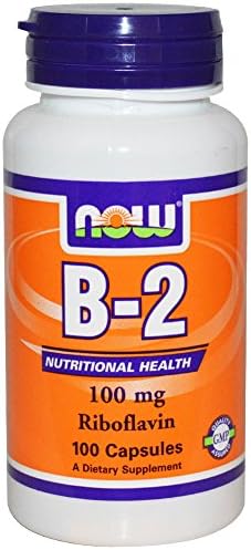 Now Foods Vitamin B-2 Riboflavin 100mg Important Vitamin 100 caps