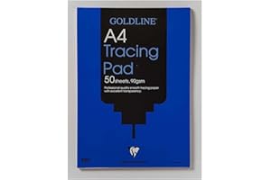 Clairefontaine - Ref GPT1A4Z - Goldline Professional Tracing Pad (Contains 50 Sheets) - A4 (210 x 297mm) in Size, 90gsm Paper, FSC-Certified - Suitable for Tracing Items