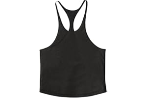 HAOLEI Canotta Sportivo da Allenamento per Bodybuilding da Uomo Maglietta Sportive Senza Maniche Canottiera Allenamento in Cotone Estate Tank Palestra Asciugatura Rapida Gilet Muscolare per Palestra Spiaggia