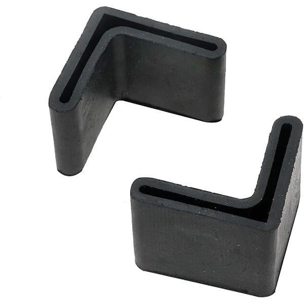 BESTYASH 8-Pack Rubber Angle Iron Foot Pads – Slip Resistant Furniture Protectors For Bed, Table, Chair Legs, L-Shaped Caps, Easy Install, Scratch Protection