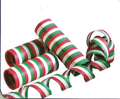 Preisvergleich Produktbild Luftschlangen grün-weiß-rot 3er Pack