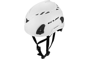 IRFORA Climbing Helmet Cycle Safety Helmet with Headlamp Earmuff Taillight Attachment Points for Hiking Climbing Caving