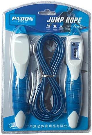 Pandon Jump Rope Skipping Speed Rope Non-Slip Handle with Counter Ergonomic for All Skills Levels Adjustable for Adult Children 10 Feet