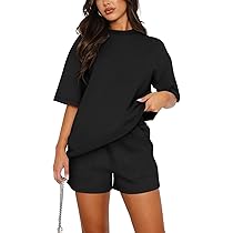 IWOLLENCE Co Ord Sets voor dames, 2-delige outfit, elegante losse pasvorm, zomerset met zakken en gesplitste zoom, Grijs Groen, XL