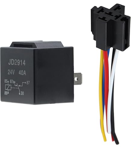 RELAIS VOITURE AUTOMOBILE étanche 4 Broches DC 24V 12V 80A Installation