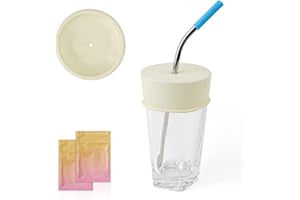 GEBAUM Tapas para Vasos a Prueba de Fugas, 2 Pieza Tapas Taza de la Bebida Reutilizable, Tapas Elásticas para Vasos, Protección para Bebidas para Bares, Playas, Conciertos