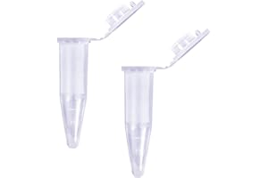 YouU 1.5ml Microcentrifuge Tube with Snap Cap, Polypropylene Graduated Natural Pack of 50