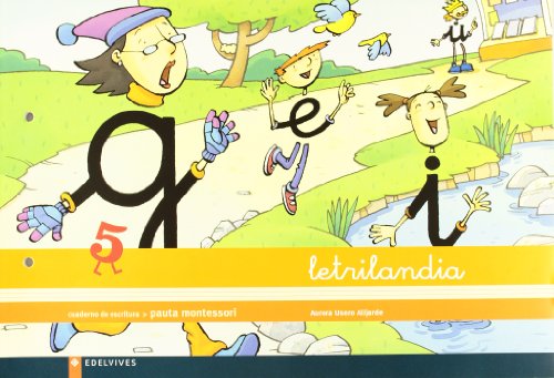 Letrilandia cuaderno de escritura, pauta montessori 5