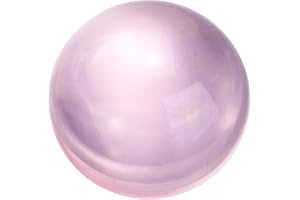 sourcing map 20mm/0.8" Crystal Sphere Ball Glass Solid Decorative Sphere Crystal Ball Prop Ornament for Feng Shui Divination Fortune Telling Tabletop Fountain Decoration, Pink