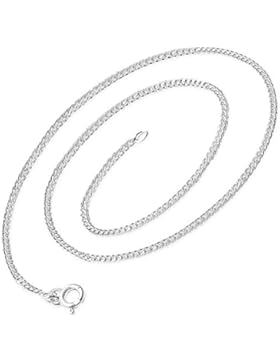 CLEVER SCHMUCK Silberne Panzerkette 40 cm und 1,7 mm breit STERLING SILBER 925 für Kinder