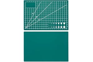 DAZZLEEX Tappetino da taglio ispessito, formato A3/A4/A5, per incisione, tappetino da taglio, double face, perfetto per strumenti da cucito e intaglio (A5 verde)