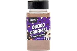 POPCORN SHED Chocolate Caramel Popcorn Seasoning, DIY Popcorn Seasoning, Movie Night, Make Your Own Popcorn at Home, Low Calorie Snack, Fun for Kids, 85g