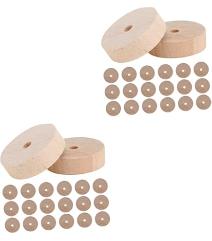 OLYCRAFT 50 stuks mini houten aspluggen 47 mm onafgewerkte