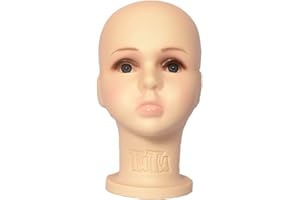 BIGMUMU M Kinder Schaufensterpuppen Schraubenmännchen Kopf für Hüte Perücke Form zeigen Ständer Modell Display klein