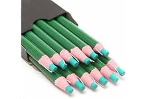 Tutoy 12 Pcs Marcador Peel Apagado Chinagraph Grease Lápiz De Cera para La Tela De Vidrio De Metal-Verde