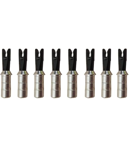 SHARROW Encoches Flèches Plastique – ID 6.2 Mm, 8 Couleurs, Lots 24 à 120 Pièces Pour Tir à L'arc