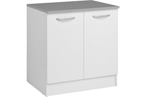 Miroytengo Módulos Individuales y Cocinas Completas en Color Blanco Mate (Módulos Individuales, Inferior 60 cm)