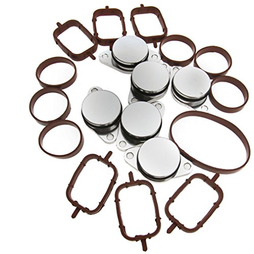 Preisvergleich Produktbild 6-tlg. 32mm Set Swirl Flaps mit O-Ringen Dichtungen Ansaugbrücke