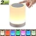 Price comparison product image Bluetooth Speaker Lamp, Touch Control Night Light with RGB 7 Color Bedside Lighting Music Wireless Speakerphone for Bedroom