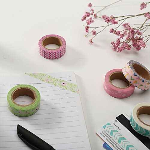 Très Chic Mailanda 6er Set Washi Tape Masking tape Klebeband Dekoband(F6) - 7