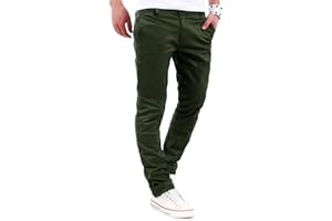 behype. Herren Basic Chino Jeans-Hose Stretch Regular Slim-Fit 80-0310