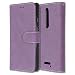 Produktbild Motorola Moto X3 / Moto X 3 Hülle, Chreey Matt Leder Tasche Retro Handyhülle Magnet Flip Case mit Kartenfach Geldbörse Schutzhülle Etui [Lila]
