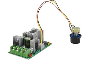 XOCOME PWM DC Motor Geschwindigkeitsregler 12V 24V 36V 48V Hochleistungs Antriebsmodul, Einstellbarer elektronischer Geschwindigkeitsregler PWM für 20A ultrakleiner LED-Dimmer