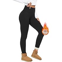 MOKBAY Thermo Leggings Damen Gefüttert - Warme Fleece Leggings Für Winter High Waist