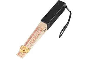 LADIESHOW Engineering Ruler,Wedge-Shaped Vernier Feeler Gauge 1-15mm House Engineering Inspection Flatness Measuring Tool(Precision:0.2mm)