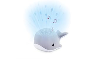 ZAZU Wally The Whale Projector - Baby Light Projector with Soothing Melodies | Heartbeat, Ocean Sound or Lounge Music | Variable Volume | Cry Sensor | Auto Shut Off