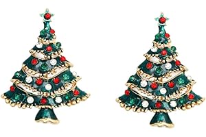 Garneck 2 Stück Weihnachtsbaum Brosche – Stilvolle Weihnachtsbrosche Für Frauen - Kreative Tannenbaum Brosche Als Festliches Für Freunde Und Familie Zu Weihnachten
