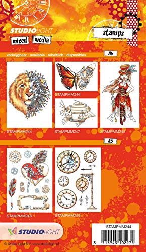 Studio Light b.v. Tampon - A6 Mixed Media No. 244-10 x 8 cm - Transparent