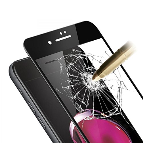 Boriyuan Iphone 7 Plus Full Displayschutzfolie Panzerglas Panzer Folie HD Ultra-klar glasfolie Vollschutz Front Glas Scheibe für iPhone 7 Plus 5.5 Zoll Schwarz - 4
