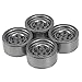 Produktbild Goolsky 4 stücke AUSTAR AX-618BK 1,9 zoll Metall Radnaben Felge Set für Axial SCX10 RC4WD D90 1/10 RC Rock Crawler Auto