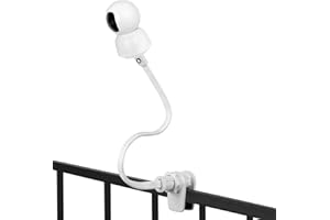Lionelo FLEXIGRIP White Flexible Camera Mount for Baby Monitor Stand for Camera Attachment, for Monitoring the Baby Bracket Compatible with Babyline Baby Monitor 3.2, View, 8.2