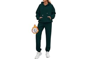 GÉNÉRIQUE Ensemble Sport Jogging Femme 2 Pcs Tracksuit Women Set Loungewear Tenue de Sport Grande Taille Vêtement Détente Ensemble Femme Chic et Elegant avec Poches et Cordon de Serrage, S 3XL