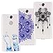 Produktbild Everainy (3 Pack) Kompatibel für Sony Xperia XA2 Hülle Silikon Durchsichtig Gummi Transparent Stoßstange Cover Sony Xperia XA2 Hüllen Ultradünn Stoßfest Handyhülle (Finger/Mandala/Traumfänger)