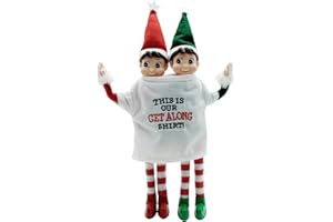 LovelfStory Christmas Elf Doll Accessories CLothes, Get Along Shirt Couture Holiday for Elf Boy or Girl Doll, Doll Is Not Included.